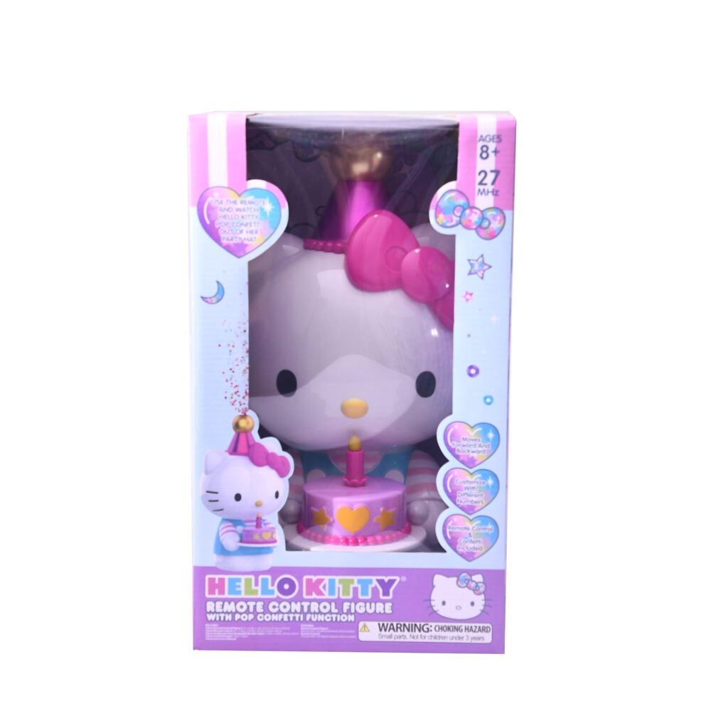 Hello Kitty Remote Control Figure Pop Confetti Function 27MHz Sanrio New